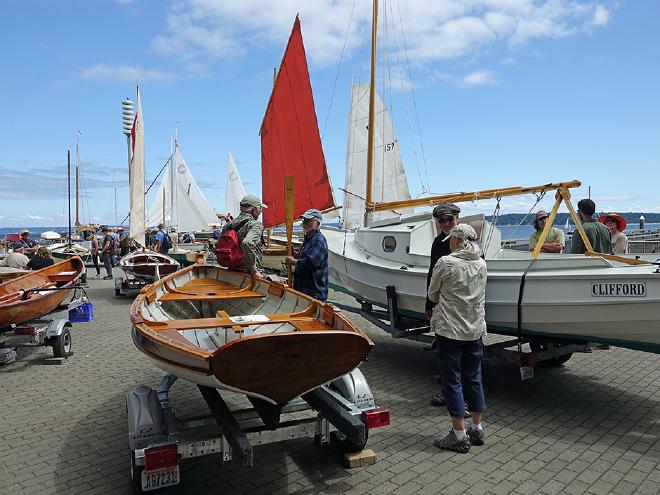 Boats on trailers on the NWMC commons